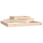 vidaXL Jardinière 112x112x27 cm Bois massif de pin