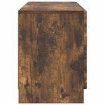 vidaXL Meuble TV Chêne fumé 99 x 34 5 x 47 cm Bois d'ingénierie