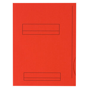 Chemises dossier 2 rabats oxford 24 x 32 cm rouge vif - paquet de 50