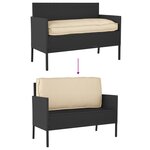 vidaXL Coussin de palette pour siège/dossier Beige 120x50x12 cm en tissu Oxford