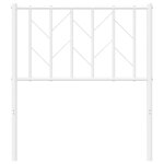 vidaXL Tête de lit de remplacement métal blanc 75 cm