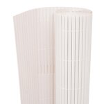 Vidaxl clôture de jardin double face 150 x 500 cm blanc