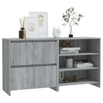 vidaXL Buffets 2 Pièces Sonoma gris Bois d'ingénierie