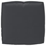 vidaXL Coussin de palette pour siège Noir 50x50x12 cm en tissu Oxford