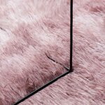 vidaXL Tapis Shaggy à poils longs NAVARRA rose poudré 240x240 cm
