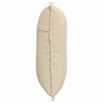 vidaXL Coussin de Dos Crème 50 x 19 x 45 cm tissu