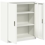 vidaXL Armoire de rangement Blanc 90 x 40 x 105 cm Acier