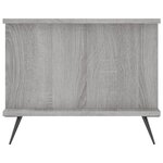 vidaXL Table basse sonoma gris 90x50x40 cm bois d'ingénierie