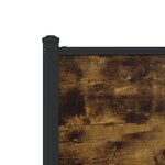 vidaXL Cadre de lit en métal sans matelas chêne fumé 107x203 cm