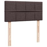 vidaXL Sommier à lattes de lit avec matelas Marron foncé 90x200 cm