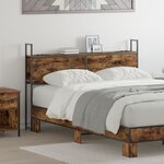 vidaXL Tête de lit de rangement Chêne fumé 135 cm Bois d'ingénierie