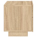 vidaXL Table de chevet avec lumières LED chêne sonoma 70x36x40 5 cm