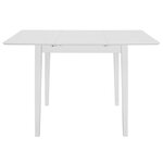 vidaXL Mobilier de salle à manger 5 Pièces MDF Blanc