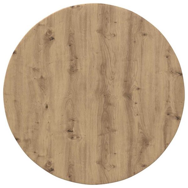 vidaXL Plateau de table chêne artisanal 80 x 80 x 1.5 cm