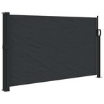 vidaXL Auvent latéral rétractable noir 120x500 cm