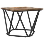 vidaXL Ensemble de tables d'appoint 2 Pièces Chêne fumé 50 x 50 x 40 cm
