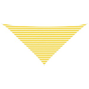 vidaXL Voile d'ombre Jaune et blanc 4 x 4 x 5 8 m