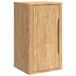 vidaXL Ensemble de mobilier de salle de bain FLORO 3 Pièces Cire marron