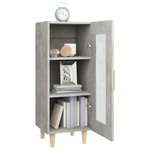 vidaXL Buffet Gris béton 34 5x34x90 cm Bois d'ingénierie