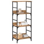vidaXL Bibliothèque chêne artisanal 50x33x117 5 cm bois d'ingénierie