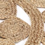 vidaXL Tapis fait à la main Jute tressée 180 cm
