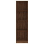 vidaXL Bibliothèque 4 niveaux Chêne marron 40x24x143cm Bois ingénierie