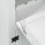 vidaXL Cabinet à vin Blanc 97 x 45 x 114 cm Pin massif