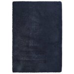 vidaXL Tapis shaggy à poils longs NAVARRA bleu marine 120x170 cm