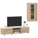 vidaXL Ensemble meuble TV FLORIN Chêne Sonoma Bois d'ingénierie