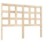 vidaXL Tête de lit 125 5x4x100 cm Bois massif de pin