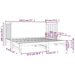 vidaXL Lit coulissant 2x(90x190) cm Bois de pin massif