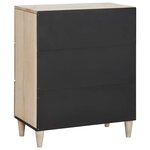 vidaXL Buffet Blanc 60 x 33 x 75 cm bois de manguier massif