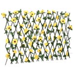 vidaXL Treillis de lierre artificiel extensible 5 Pièces jaune 180x60 cm