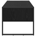 vidaXL Table basse Chêne noir 100 x 46 x 40 cm Bois d'ingénierie