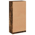 vidaXL Buffet haut avec portes chêne fumé 68x37x142 cm bois ingénierie
