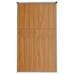 vidaXL Abri à outils de jardin marron 161x89x161 cm acier galvanisé