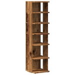 vidaXL Armoire à chaussures vieux bois 28x27x102 cm bois d'ingénierie
