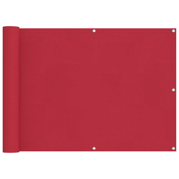 vidaXL Écran de balcon Rouge 75 x 200 cm Oxford alu enduit de PU