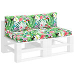 vidaXL Coussins de palette lot de 2 multicolore tissu Oxford