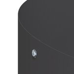 vidaXL Pots de fleurs en plastique noir Noir Plastique Moyen Solide