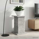 vidaXL Support de Plante Gris béton 30 5 x 30 x 43 cm