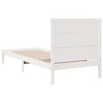 vidaXL Cadre de lit extra long sans matelas 100x220 cm bois massif