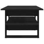 Table basse vidaXL en chêne noir 102x55x42 cm en bois d'ingénierie