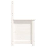 Banc banquette 80 x 41 x 77 cm bois de pin massif blanc 02_0010718
