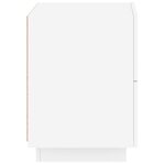 vidaXL Armoire de chevet avec lumières LED blanc bois d'ingénierie