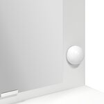 vidaXL Coiffeuse avec miroir Blanc 100 x 41 x 135 cm Bois d'ingénierie