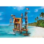PLAYMOBIL 71792 - Pirates Port de pirates avec repaire  prisons et canon