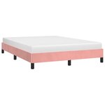 vidaXL Cadre de lit Rose 140x200 cm Velours