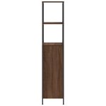 vidaXL Meuble de salle de bain avec étagères chêne marron 36x35x165 cm