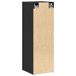 vidaXL Cabinet TV mural 2 Pièces Chêne noir 30 5 x 30 x 90 cm